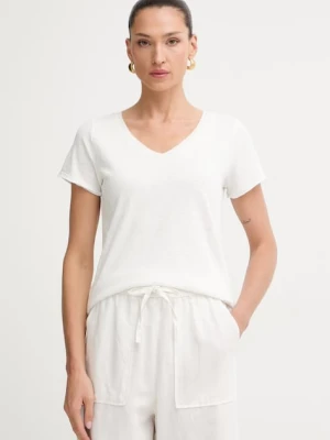 Marc O'Polo T-shirt damski bawełniany biały
