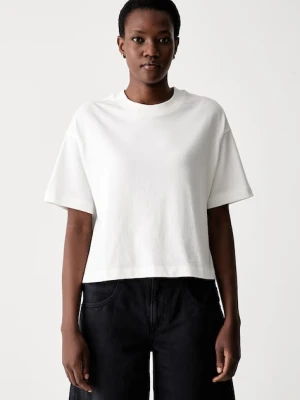 Marc O'Polo T-shirt damski bawełniany beżowy