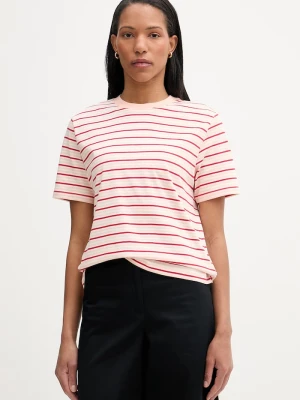 Marc O'Polo T-shirt damski bawełniany pomarańczowy