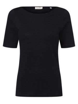 Marc O'Polo T-shirt damski Kobiety Bawełna niebieski jednolity,