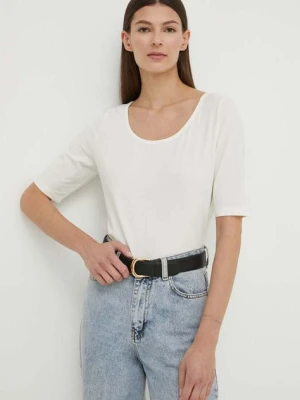 Marc O'Polo t-shirt damski kolor beżowy 403308751355