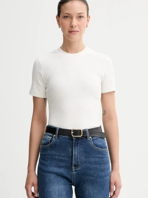 Marc O'Polo t-shirt damski kolor beżowy 5000006283