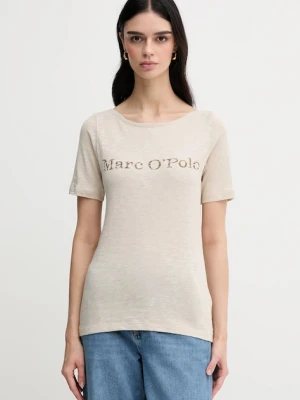 Marc O'Polo t-shirt damski kolor beżowy 504226151231