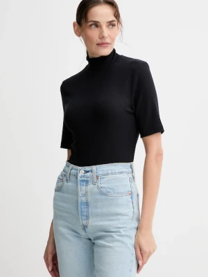 Marc O'Polo t-shirt damski kolor granatowy z półgolfem 508207651177