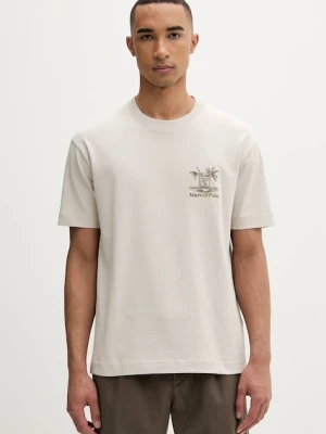 Marc O'Polo T-shirt męski bawełniany beżowy