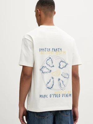 Marc O'Polo T-shirt męski bawełniany beżowy