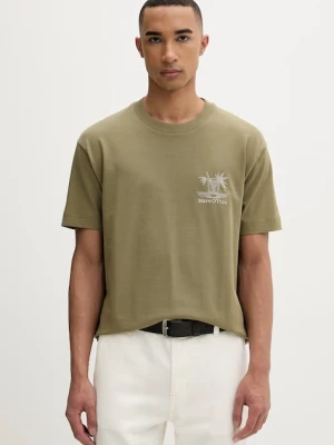 Marc O'Polo T-shirt męski bawełniany zielony