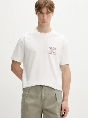 Marc O'Polo T-shirt męski bawełniany beżowy