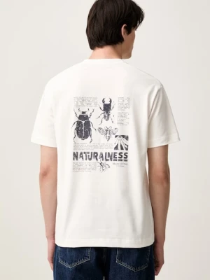 Marc O'Polo T-shirt męski bawełniany beżowy