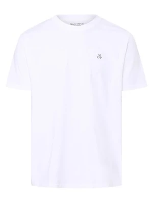 Marc O'Polo T-shirt męski Mężczyźni Bawełna biały nadruk,