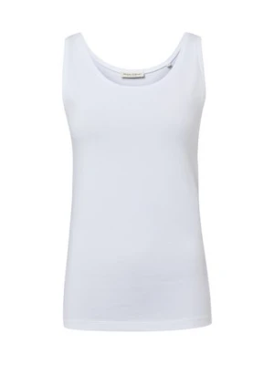 Marc O'Polo Top damski Kobiety Bawełna biały jednolity,
