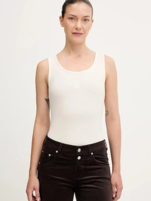 Marc O'Polo top damski kolor beżowy 508218150085