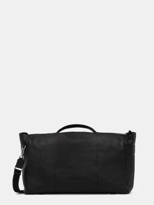 Marc O'Polo torba skórzana kolor czarny 5000009079