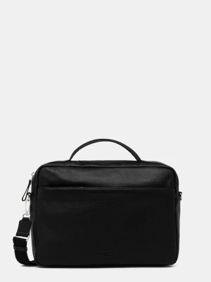 Marc O'Polo torba skórzana kolor czarny 5000009080