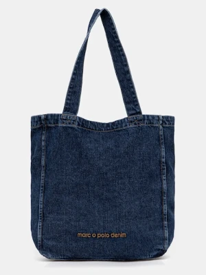 Marc O'Polo torebka bawełniana kolor granatowy 5000007433