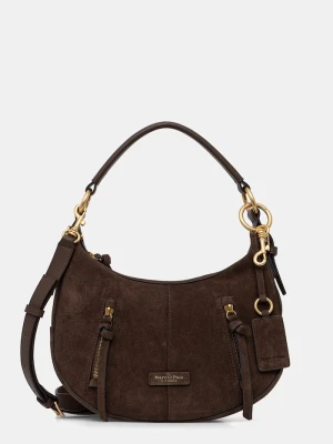 Marc O'Polo torebka crossbody damska zamszowa brązowy