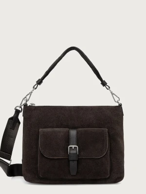 Marc O'Polo torebka crossbody damska zamszowa brązowy