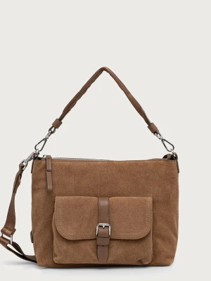 Marc O'Polo torebka crossbody damska zamszowa brązowy