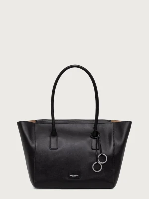 Marc O'Polo torebka shopper damska skórzana czarny