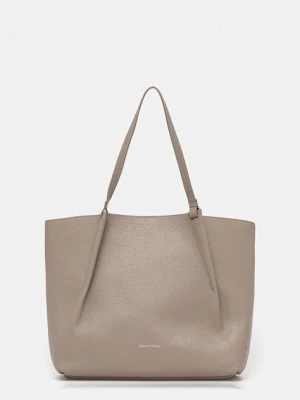 Marc O'Polo torebka skórzana kolor beżowy 5000009281