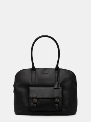 Marc O'Polo torebka skórzana kolor czarny 5000009165
