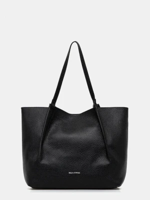 Marc O'Polo torebka skórzana kolor czarny 5000009281