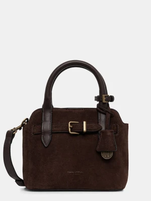 Marc O'Polo torebka zamszowa kolor brązowy 5000007780