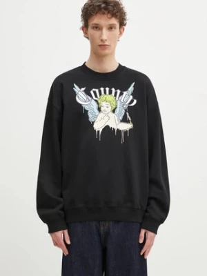 Marcelo Burlon bluza bawełniana County Angel Boxy Crewneck Black Multico