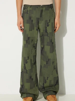 Marcelo Burlon jeansy AOP Cross Wide Pants