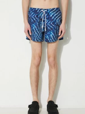 Marcelo Burlon szorty kąpielowe Aop Sound Waves Swim Short kolor niebieski CMFA003S24FAB0024501