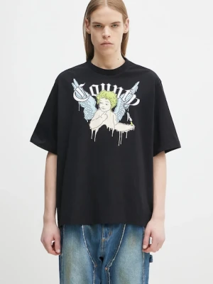 Marcelo Burlon t-shirt bawełniany County Angel Boxy T-Shirt Black Multicol męski kolor czarny z nadrukiem CMAA05AS25JER0021084