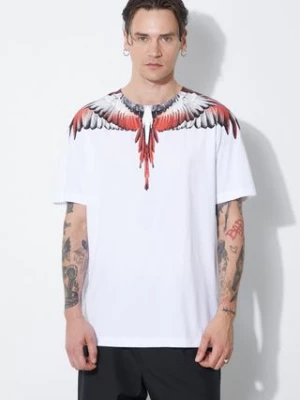 Marcelo Burlon t-shirt bawełniany Icon Wings Basic męski kolor biały z nadrukiem CMAA056S24JER0010125