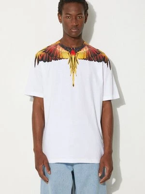 Marcelo Burlon t-shirt bawełniany Icon Wings Basic Tee męski kolor biały z nadrukiem CMAA056F24JER0010125