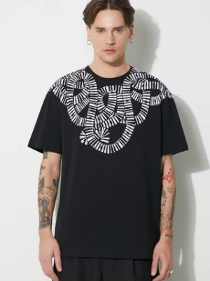 Marcelo Burlon t-shirt bawełniany Snake Wings Basic męski kolor czarny z nadrukiem CMAA056C99JER0031001