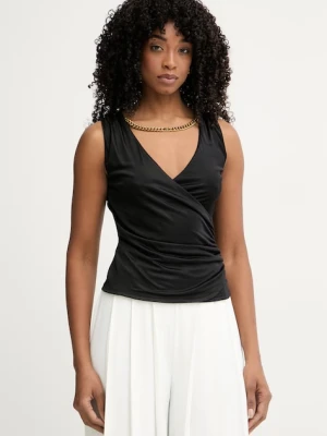 Marciano by Guess bluzka na ramiączkach damska z wiskozy INES czarny