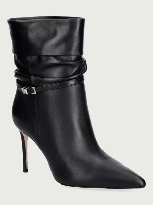 Marciano by Guess botki damskie skórzane czarny