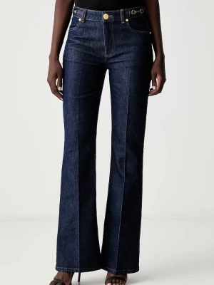 Marciano by Guess jeansy flare damskie MARA granatowy