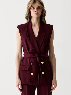 Marciano by Guess kamizelka dwurzędowa damska z wiskozą RASHIDA