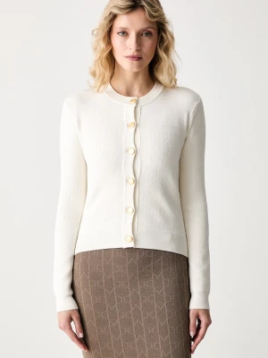 Marciano by Guess kardigan damski z wiskozą YAMNA beżowy