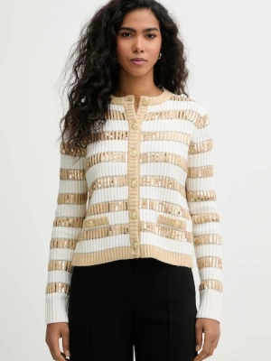 Marciano by Guess kardigan z dodatkiem wełny MARTHA damski kolor beżowy 6RGR19 5904Z