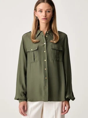 Marciano by Guess koszula damska z wiskozą NORI zielony