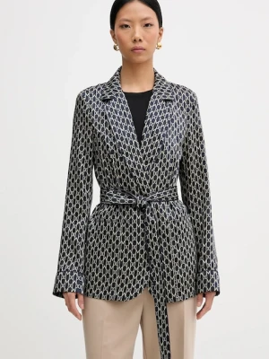 Marciano by Guess marynarka ELIDA kolor granatowy niezapinana wzorzysta 6RGN08 7435A