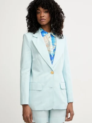 Marciano by Guess marynarka jednorzędowa damska z dodatkiem lnu JANE