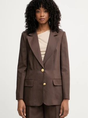 Marciano by Guess marynarka jednorzędowa damska z dodatkiem lnu JANE