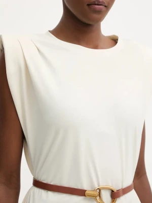 Marciano by Guess pasek skórzany damski kolor brązowy 6RGZ16 7414A