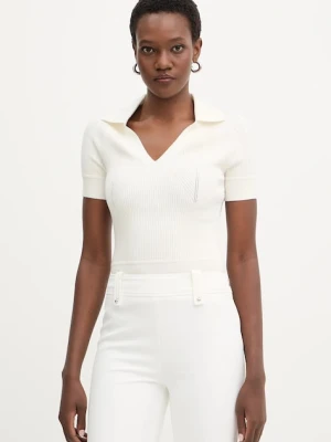 Marciano by Guess polo BICE damski kolor beżowy 6RGR11 5613Z