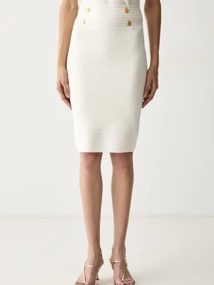 Marciano by Guess spódnica ołówkowa z wiskozą YAMNA beżowy