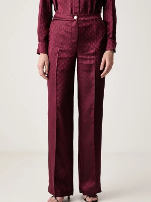 Marciano by Guess spodnie damskie z wiskozą SIENNA bordowy
