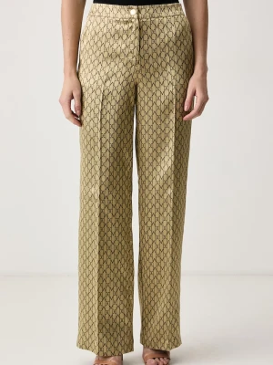 Marciano by Guess spodnie damskie z wiskozą SIENNA złoty