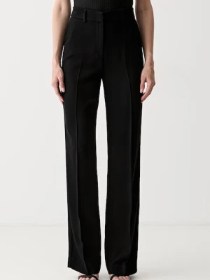 Marciano by Guess spodnie regular damskie z dodatkiem wełny ABBY czarny